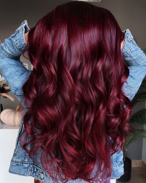 35 Splendid Dark Red Hair Color Ideas For 2023