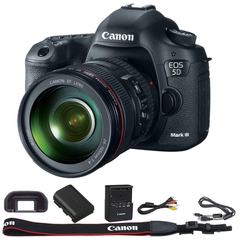 Amazon.Com : Canon Eos 5D Mark Iii 22.3 Mp Full Frame Cmos Digital Slr  Camera With Ef 24-105Mm F/4 L Is Usm Lens : Electronics