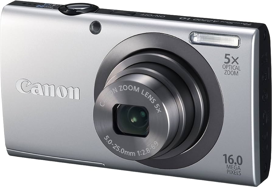 Amazon.Com : Canon Powershot A2300 16.0 Mp Digital Camera With 5X Optical  Zoom (Silver) : Point And Shoot Digital Cameras : Electronics