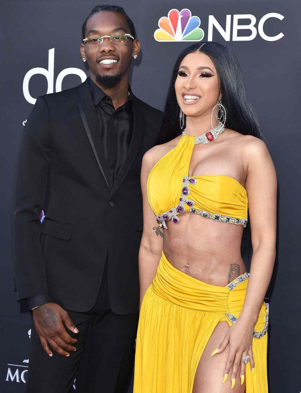 Cardi B And Offset Tattoo Wedding Date On Each Other For Valentine'S Day
