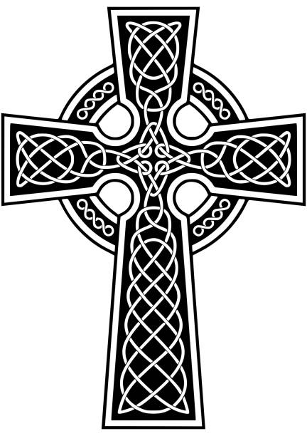 Celtic Cross Template Stock Illustration - Download Image Now - Celtic Cross,  Vector, Celtic Style - Istock