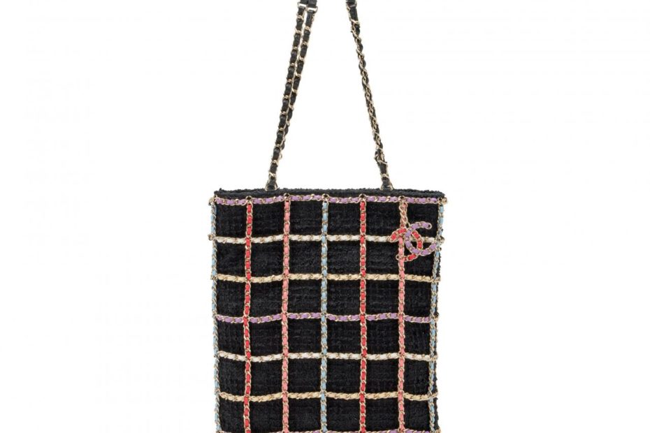 Chanel Black Tweed And Rainbow Leather Chain Large Shopping Tote Gold  Hardware, 2022 Available For Immediate Sale At Sotheby'S