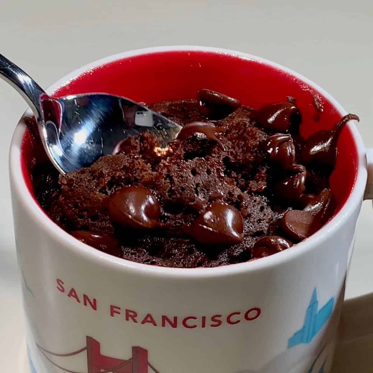 Chocolate Microwave Mug Cake (Eggless & Dairy-Free) - Scotch & Scones