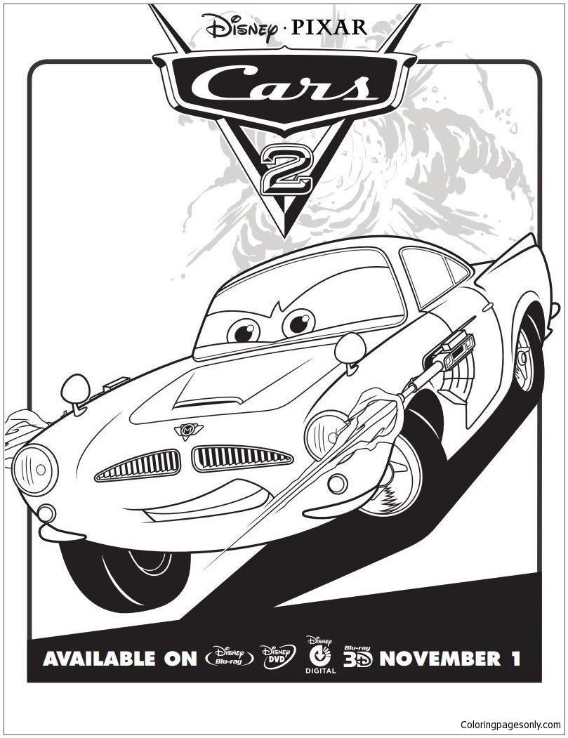Disney Cars 2 4 Coloring Pages - Disney Cars Coloring Pages - Coloring Pages  For Kids And Adults