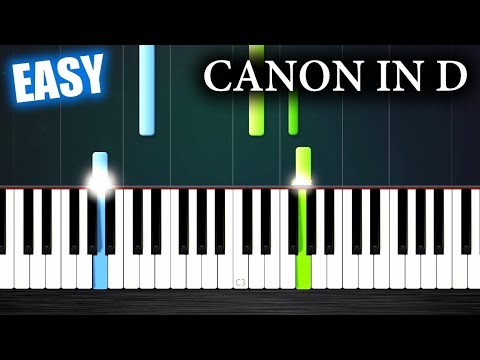 Canon In D - Easy Piano Tutorial By Plutax - Youtube