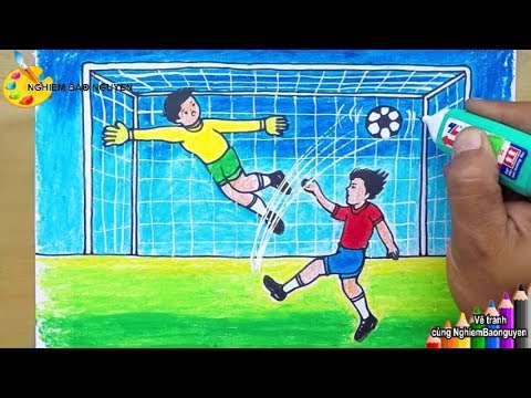 Vẽ Tranh Đá Bóng/How To Draw Soccer - Youtube