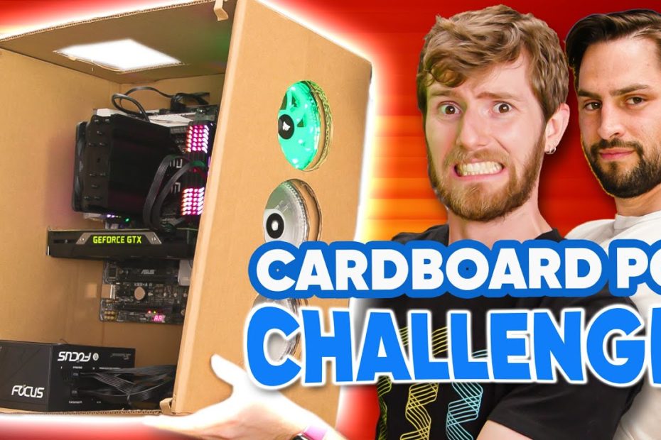Cardboard Diy Pc Case Building Challenge! - Youtube