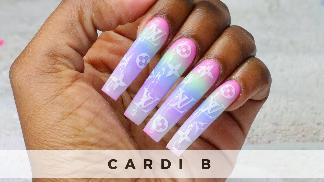 Recreating Cardi B Nails | Did I Do Better? | Ep5 | Acrylic Nails Tutorial  | Infinity Nails - Youtube