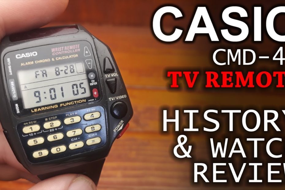 Casio Cmd-40 Tv Remote - History Of Calculator Watches And Watch Review -  Youtube
