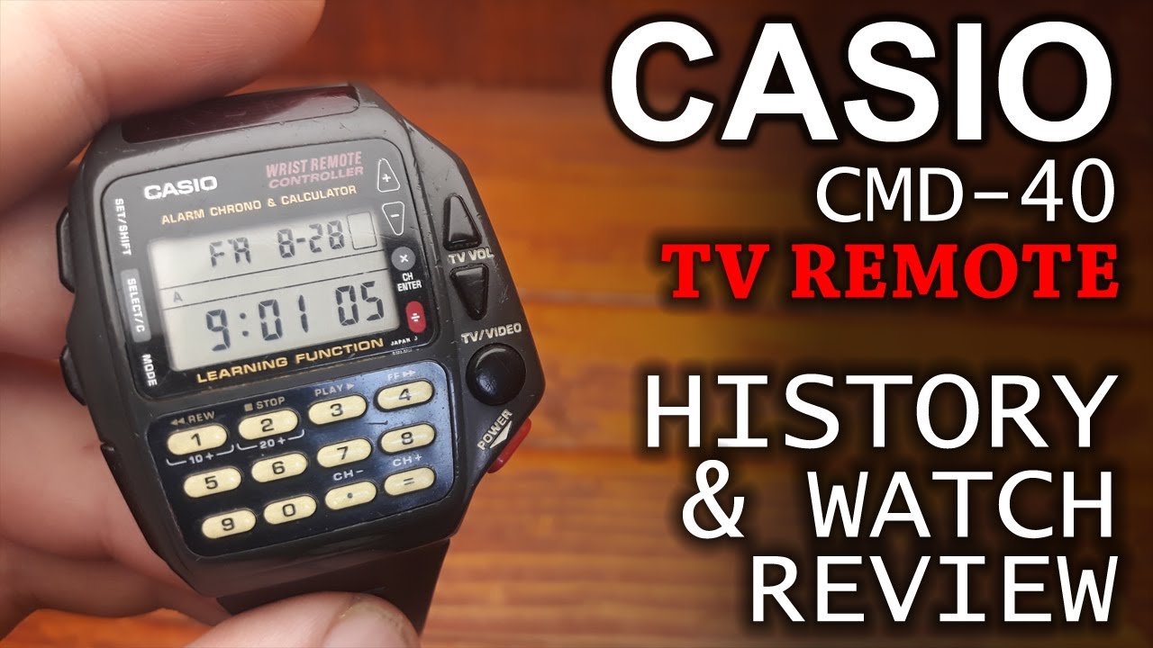 Casio Cmd-40 Tv Remote - History Of Calculator Watches And Watch Review -  Youtube