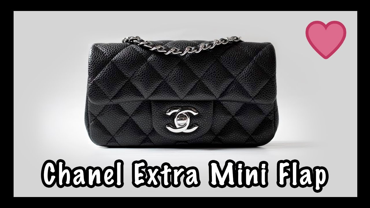The Chanel Extra Mini | What Fits | Favorite Chanel Bag | Black Caviar  Leather - Youtube