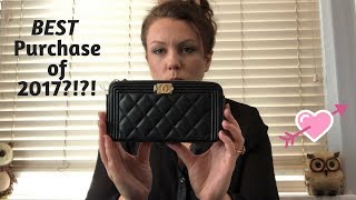 Chanel Cruise 18 Double Zip Boy Woc Unboxing Review - Youtube
