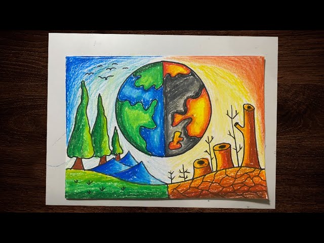 Vẽ Tranh Cổ Động | Vẽ Tranh Cổ Động Bảo Vệ Cây Xanh, Bảo Vệ Rừng | Bảo Vệ  Trái Đất | Smile Art - Youtube