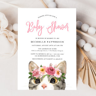 Kitty Baby Shower Invitations & Invitation Templates | Zazzle