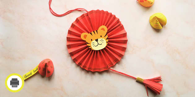 Year Of The Tiger Paper Craft - Chinese New Year Activities