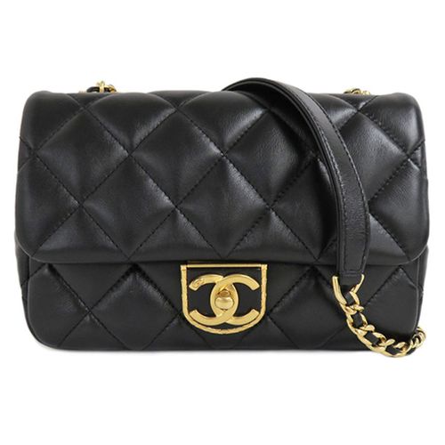 Mua Túi Đeo Chéo Chanel Mini Flap Bag Lambskin Black Gold Hardware As3473  Matelasse Chain Shoulder Màu Đen - Chanel - Mua Tại Vua Hàng Hiệu H062680