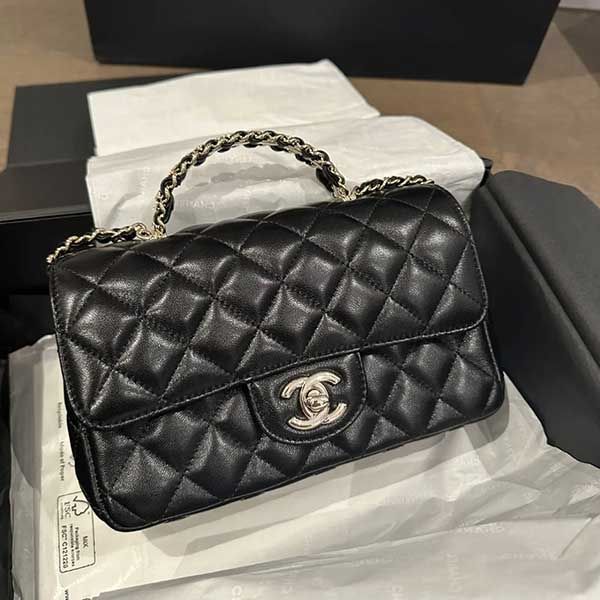 Mua Túi Xách Nữ Chanel Cc Mini8 As4140 B13327 94305 With Top Handle Bag  Black Màu Đen - Chanel - Mua Tại Vua Hàng Hiệu H093034
